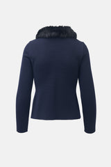 Prada Knit Fur Collar Jacket