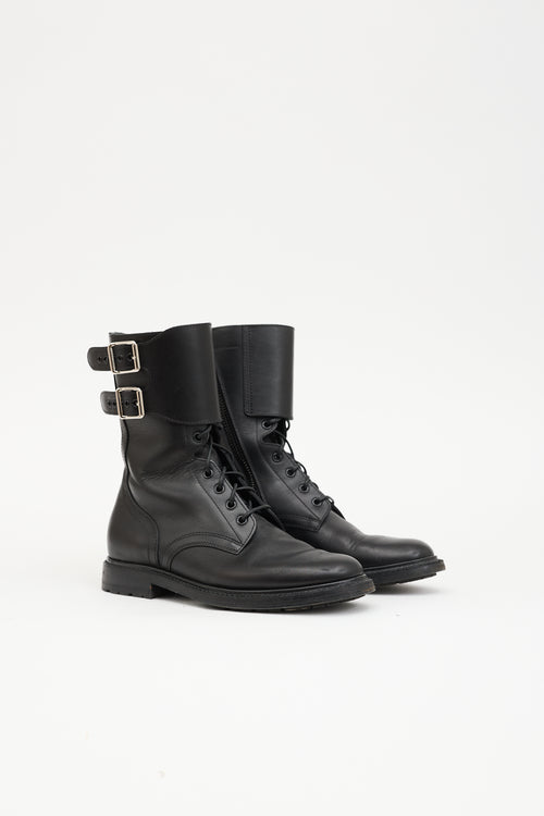 Celine Leather Combat Boot