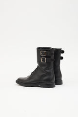 Celine Leather Combat Boot