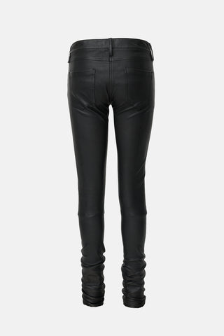Ann Demeulemeester Leather Slim Leg Pant
