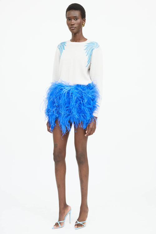 Twenty Fall Mini Feather Skirt