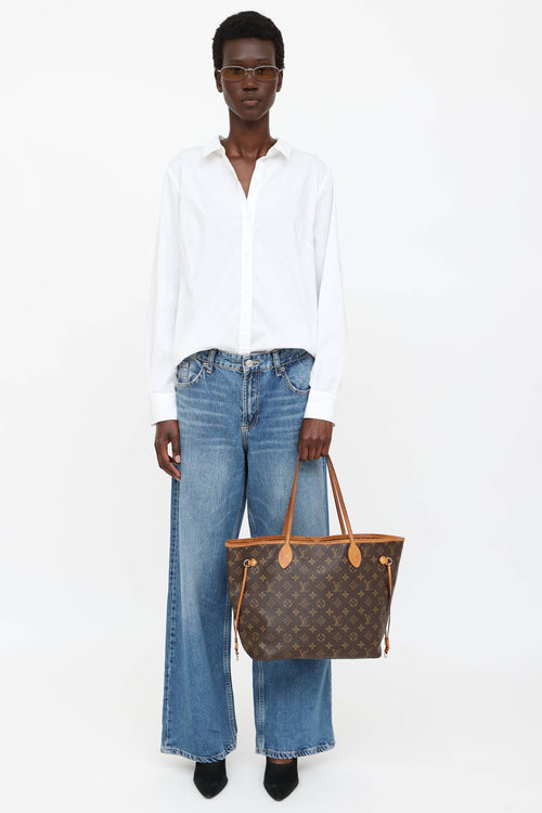 Louis Vuitton 2015 Monogram Neverfull MM Bag