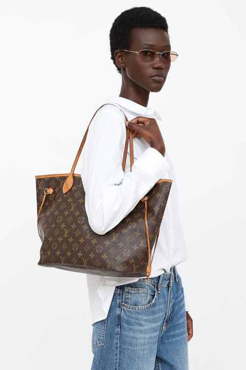 Louis Vuitton 2015 Monogram Neverfull MM Bag