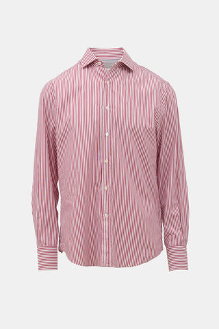 Brunello Cucinelli Stripe Slim Fit Shirt