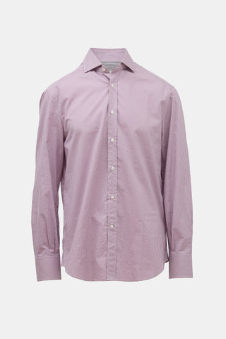 Brunello Cucinelli Gingham Basic Fit Shirt