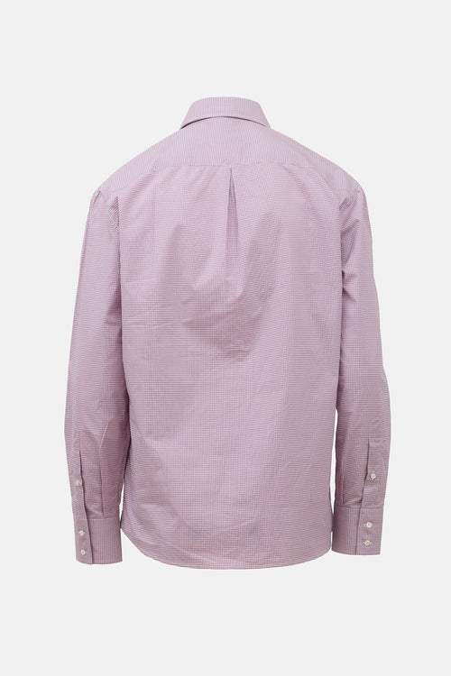 Brunello Cucinelli Gingham Basic Fit Shirt