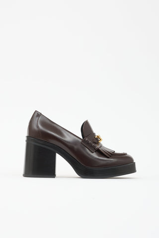 Leather Tess Loafer Heel