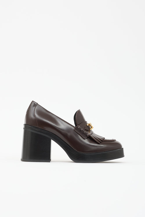 Leather Tess Loafer Heel