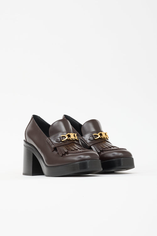 Leather Tess Loafer Heel