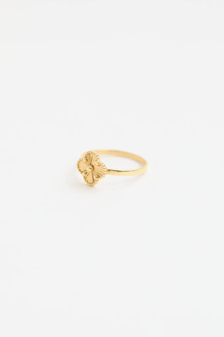 Fine Jewelry 22K Yellow Gold Quatrefoil Ring
