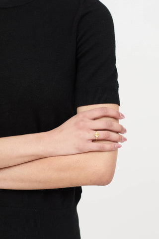 Fine Jewelry 22K Yellow Gold Quartrefoil Ring