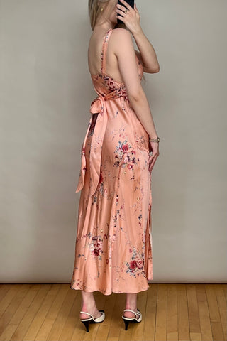 Pink & Multi Silk Kendall Floral Dress