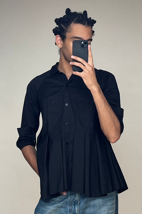 Black Showstopper Tucked Shirt
