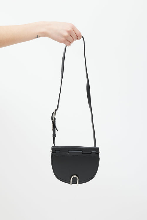 3.1 Phillip Lim Black Leather Hana Saddle Bag