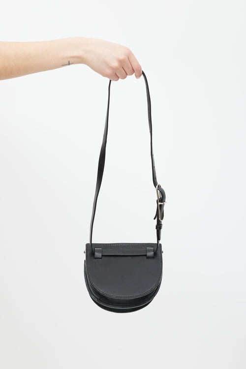 3.1 Phillip Lim Black Leather Hana Saddle Bag