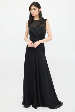 3.1 Phillip Lim Black Silk Panelled Dress