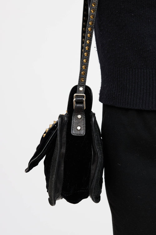 3.1 Phillip Lim Embossed Velvet Bow Bag