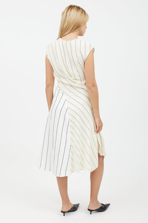 3.1 Phillip Lim Cream & Navy Stripe Dress