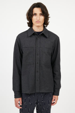 3.1 Phillip Lim Dark Grey Wool Shirt Jacket