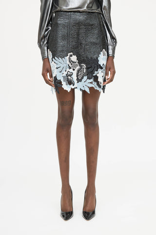 3.1 Phillip Lim Vinyl Lace Skirt