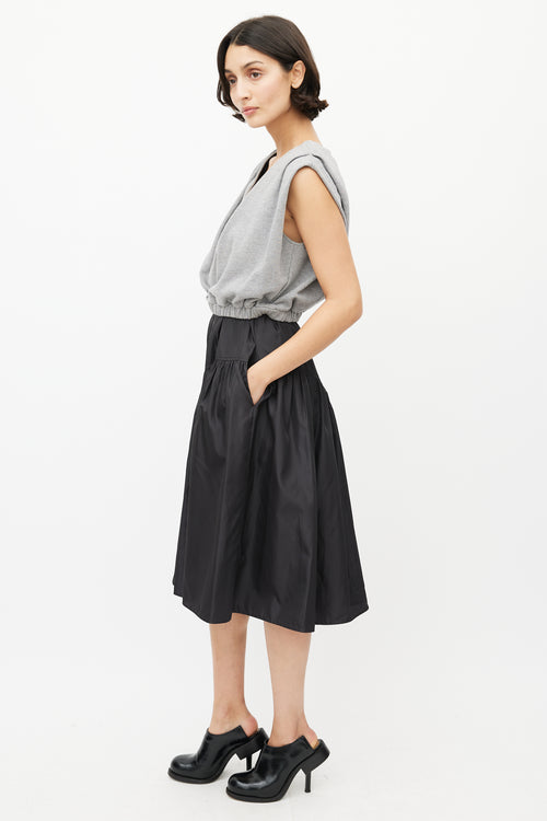 3.1 Phillip Lim Grey & Black Vest Dress