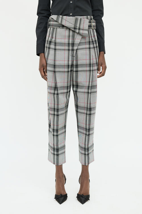 3.1 Phillip Lim White Black & Red Check Pant