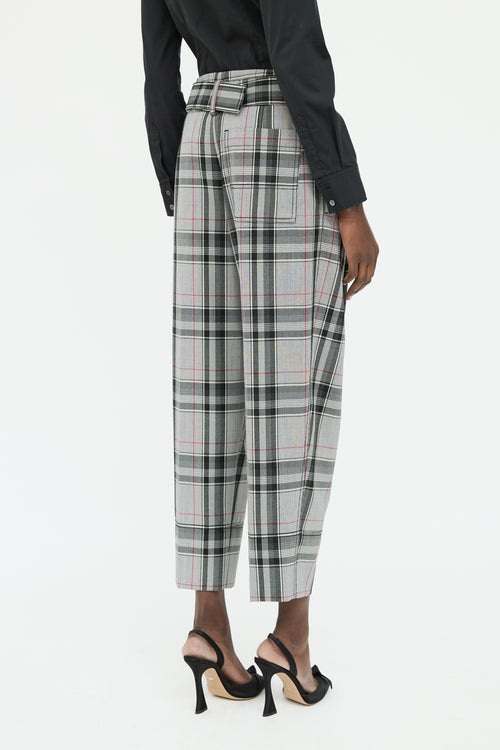 3.1 Phillip Lim White Black & Red Check Pant