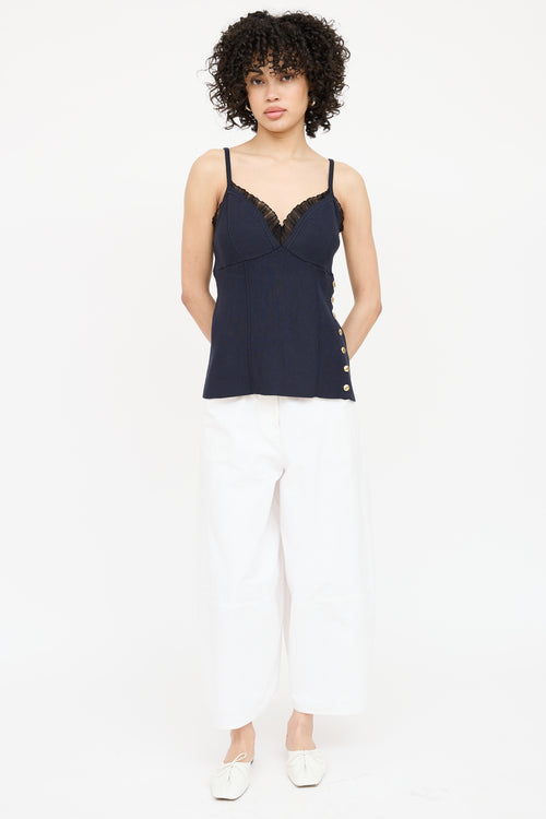 3.1 Phillip Lim Knit Ribbed Button Tank