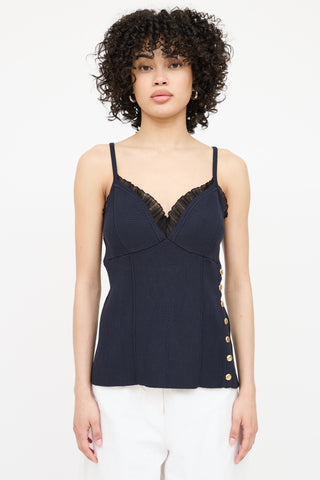 3.1 Phillip Lim Knit Ribbed Button Tank