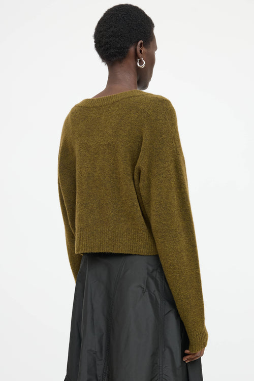 3.1 Phillip Lim Knit V-Neck Cropped Sweater