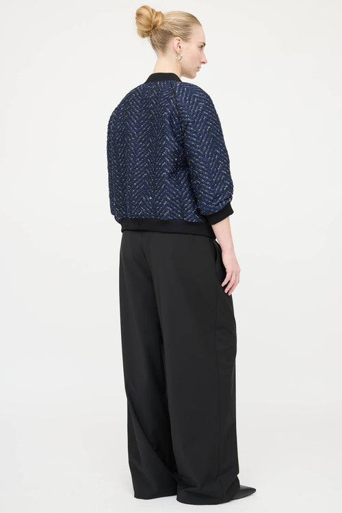 3.1 Phillip Lim Textured Bomber Jacket