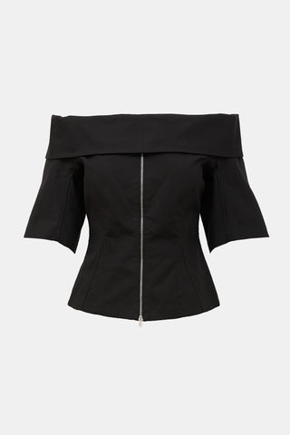 3.1 Phillip Lim Off Shoulder Zip Blouse