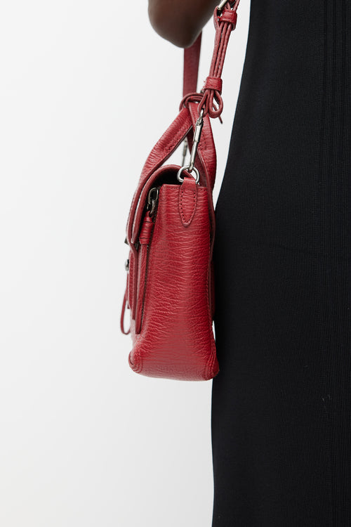 3.1 Phillip Lim Red Leather Mini Pashli Bag