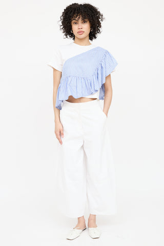 3.1 Phillip Lim Striped Peplum T-Shirt
