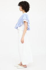 3.1 Phillip Lim Striped Peplum T-Shirt