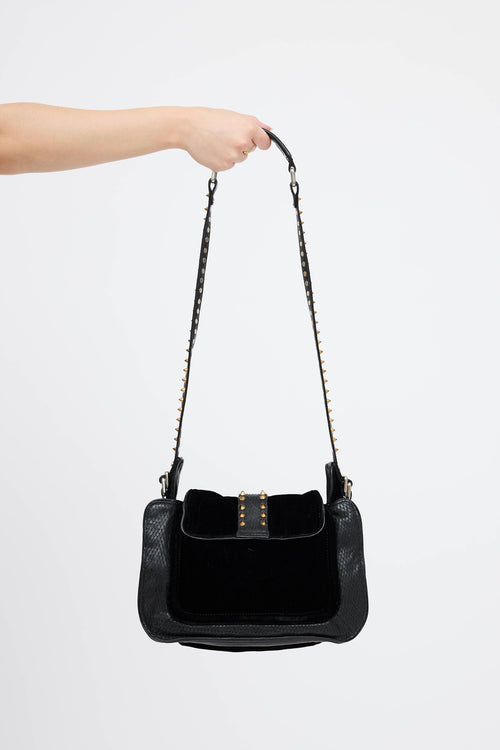 3.1 Phillip Lim Embossed Velvet Bow Bag