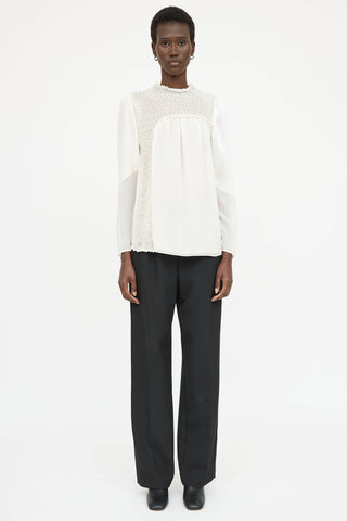 3.1 Phillip Lim Silk Ruched Blouse