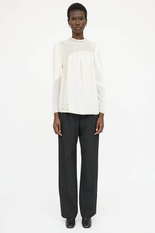 3.1 Phillip Lim Silk Ruched Blouse