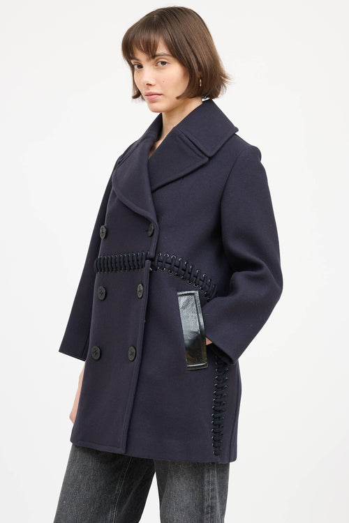 3.1 Phillip Lim Wool Braided Double Breasted Jacket