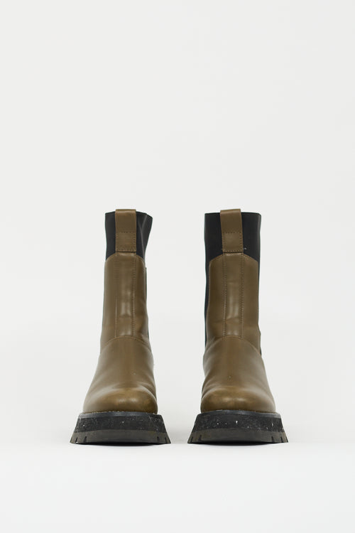 3.1 Phillip Lim Green Leather Kate Boot