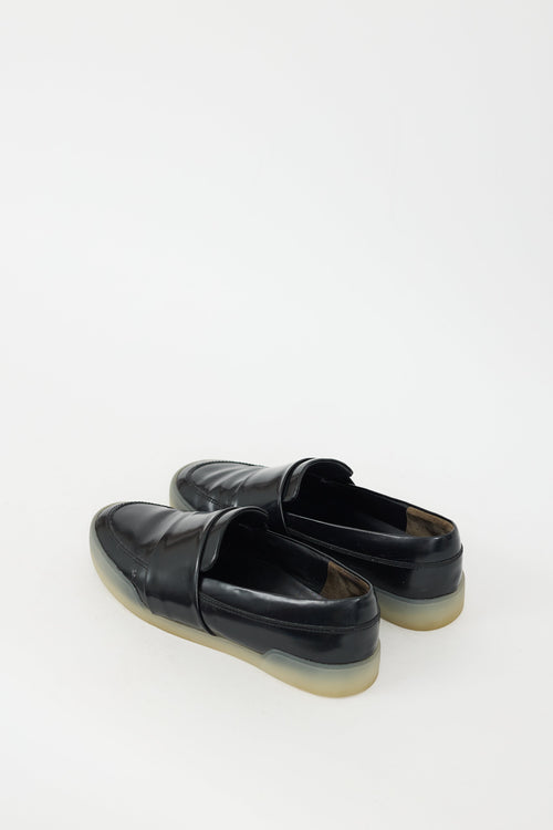 3.1 Phillip Lim Black Leather Slip On Sneaker