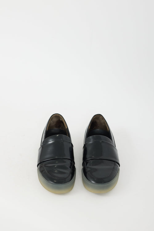 3.1 Phillip Lim Black Leather Slip On Sneaker