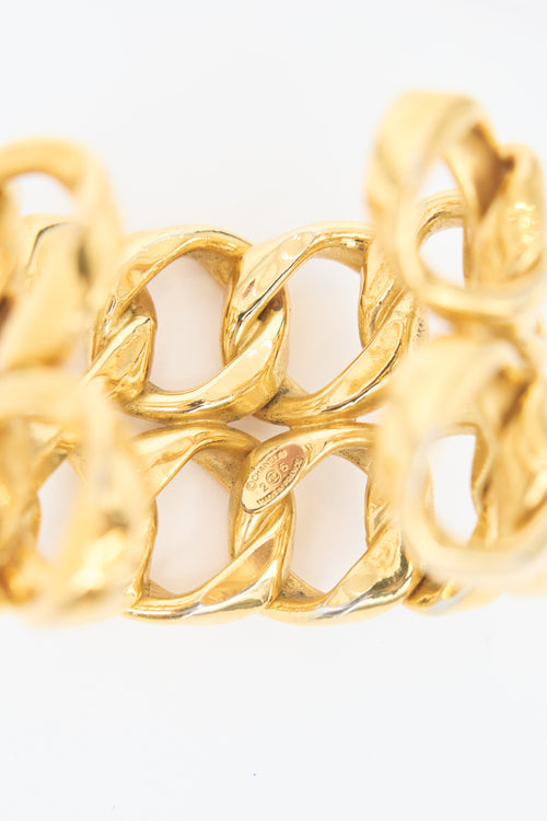 Carole Tanenbaum Vintage for VSP Chanel 1986 Chain Cuff Bracelet