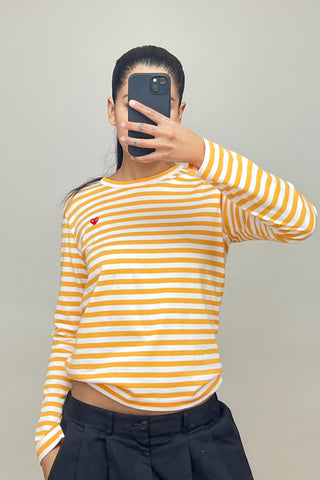 PLAY Yellow & White Striped Top