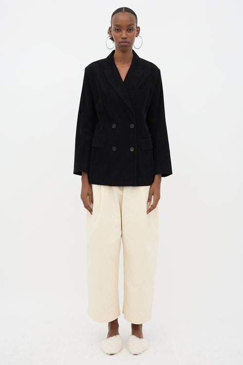 6397 Corduroy Double Breasted Blazer