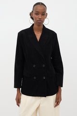 6397 Corduroy Double Breasted Blazer