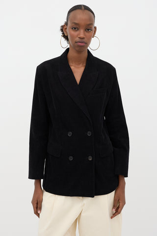 6397 Corduroy Double Breasted Blazer