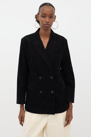 6397 Corduroy Double Breasted Blazer