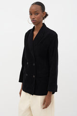 6397 Corduroy Double Breasted Blazer