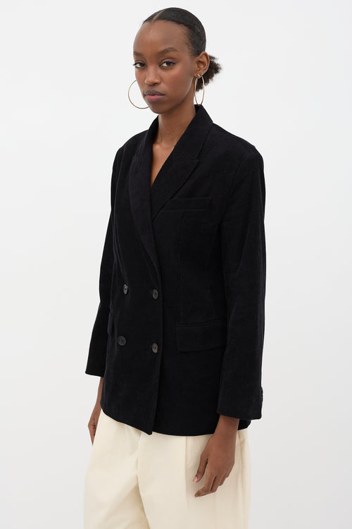 6397 Corduroy Double Breasted Blazer